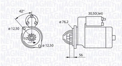 MAGNETI MARELLI 063521250420 -  Стартер